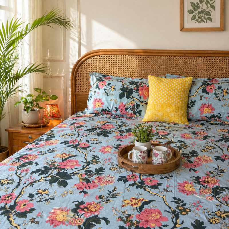 local-kala-anokhi-prints-blue-flat-i-fitted-bedsheet-108x108-inches