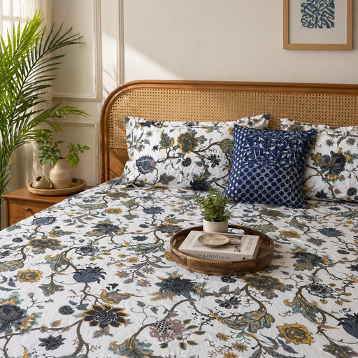 local-kala-anokhi-prints-white-flat-i-fitted-bedsheet-108x108-inches