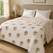 aenak-red-anaar-baag-handblock-reversible-mulmul-cotton-quilt