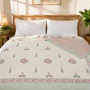 aenak-light-magenta-floral-handblock-bedsheet-dohar-combo-set