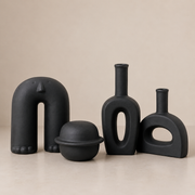 ceramic-kitchen-abstract-black-vases