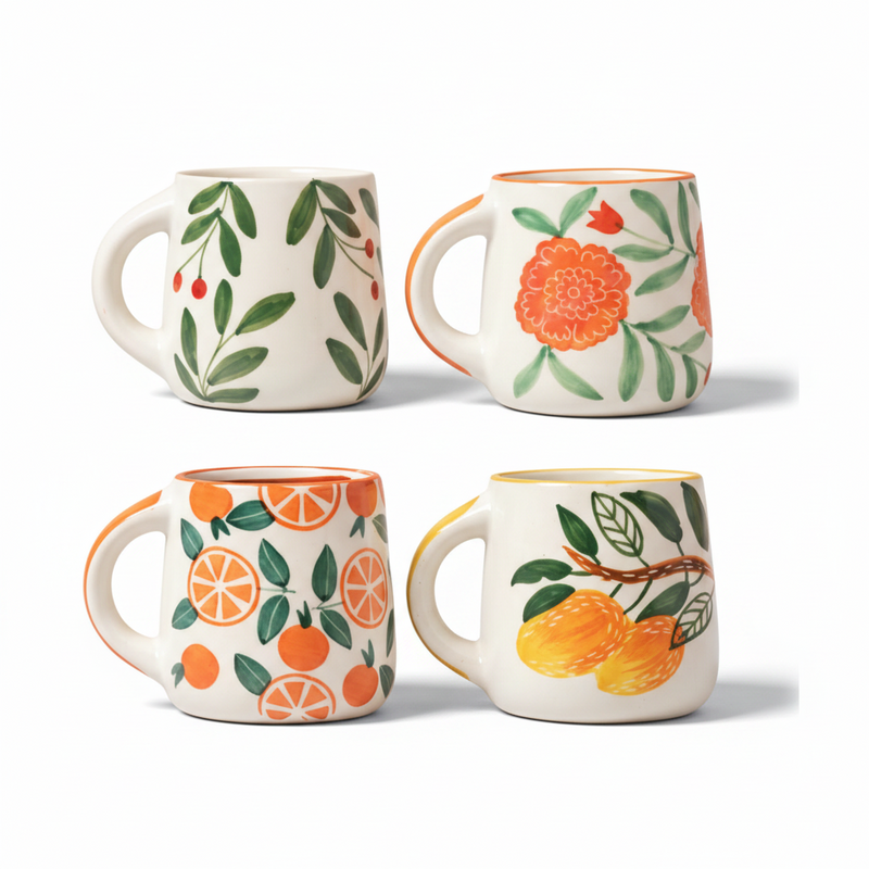 nurture-india-olive-marigold-orange-mango-mug-combo-set-of-4