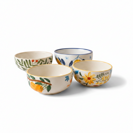 nurture-india-olive-mango-lemon-floral-bowls-combo-buy-3-get-1-free