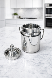 Stainless Steel Mini Oil Canister with Lid & Handle – Oil Storage Canister