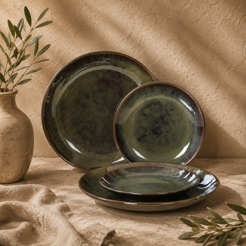 ceramic-kitchen-the-verdant-atelier-dinner-quarter-plate-set