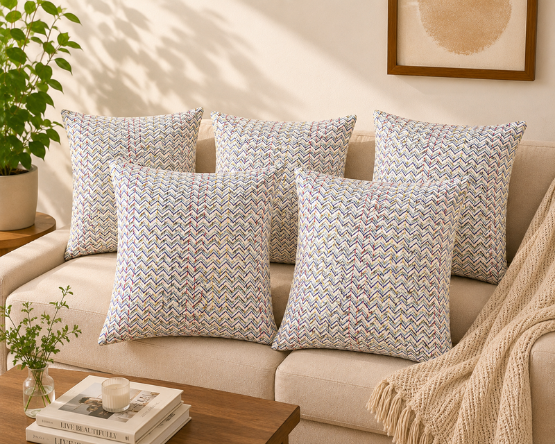 local-kala-chevron-kantha-cushion-cover