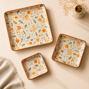 ceramic-kitchen-the-orange-floral-meadow-platter-set