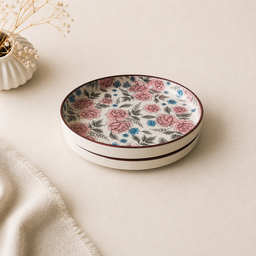 ceramic-kitchen-vintage-bloom-floral-flat-plates-set-of-2-8-inch