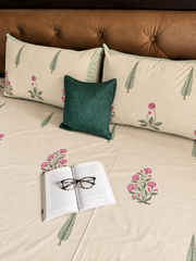 aenak-light-magenta-handblock-premium-cotton-bedsheet-set-beige-base