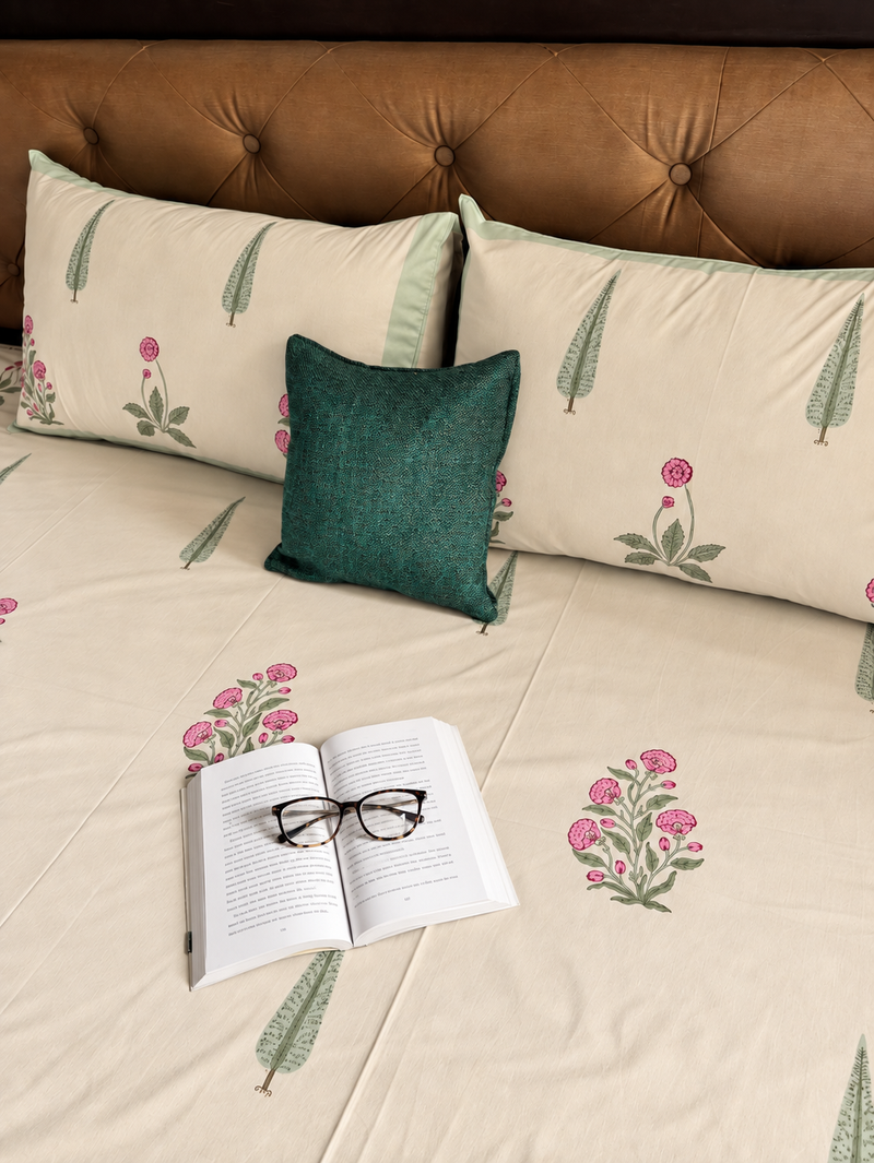 aenak-light-magenta-handblock-premium-cotton-bedsheet-set-beige-base