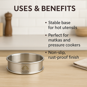 Stainless Steel Matka Ring/Pot stand/ – Kitchen Utensil
