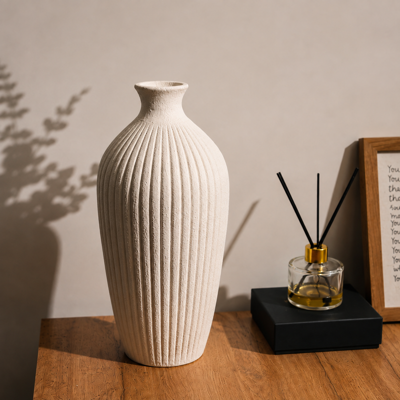 ceramic-kitchen-ribbed-vase