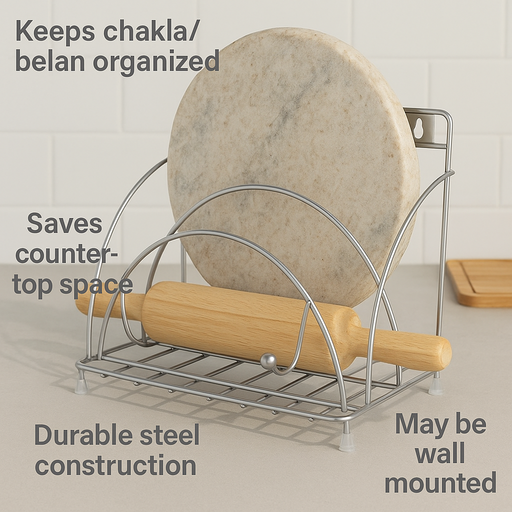 Stainless Steel Chakla Belan Tawa Stand – Dosa Tawa