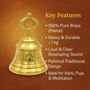 Pure Peetal Pooja Mandir Ghanta – Kitchen Utensil