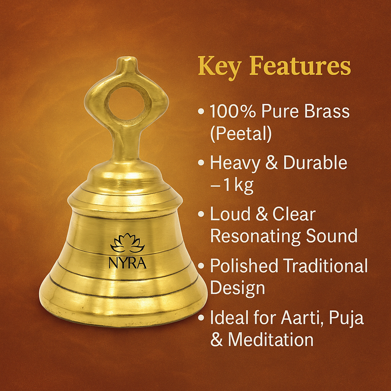 Pure Peetal Pooja Mandir Ghanta – Kitchen Utensil