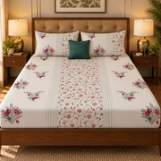 aenak-burgundy-anaar-jaal-handblock-premium-cotton-bedsheet-set