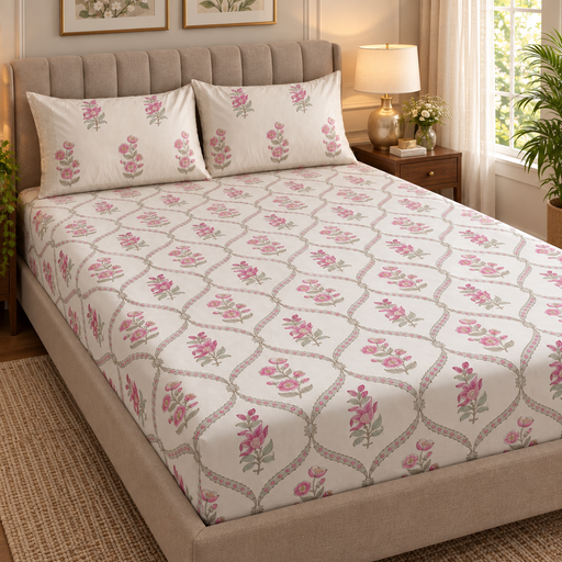aenak-pink-periwinkle-jaal-handblock-printed-premium-cotton-set-bedsheet