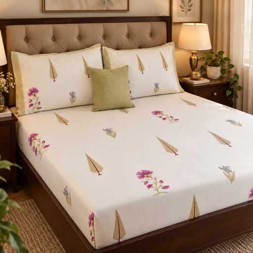 aenak-dusty-mulberry-handblock-premium-cotton-bedsheet-set