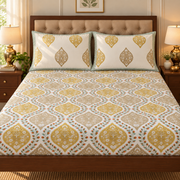 aenak-green-jaal-handblock-printed-premium-cotton-set-bedsheet