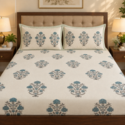 aenak-teal-blue-dahlia-handblock-printed-premium-cotton-set-bedsheet