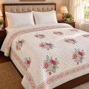 aenak-burgundy-anaar-handblock-bedsheet-quilt-combo-set