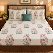 aenak-pink-kairi-handblock-printed-premium-cotton-set-bedsheet