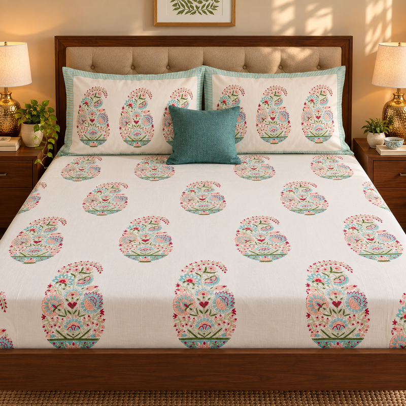 aenak-pink-kairi-handblock-printed-premium-cotton-set-bedsheet