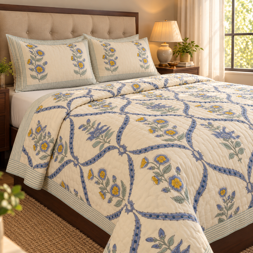 aenak-blue-periwinkle-handblock-printed-reversible-mulmul-cotton-quilt-beige-base