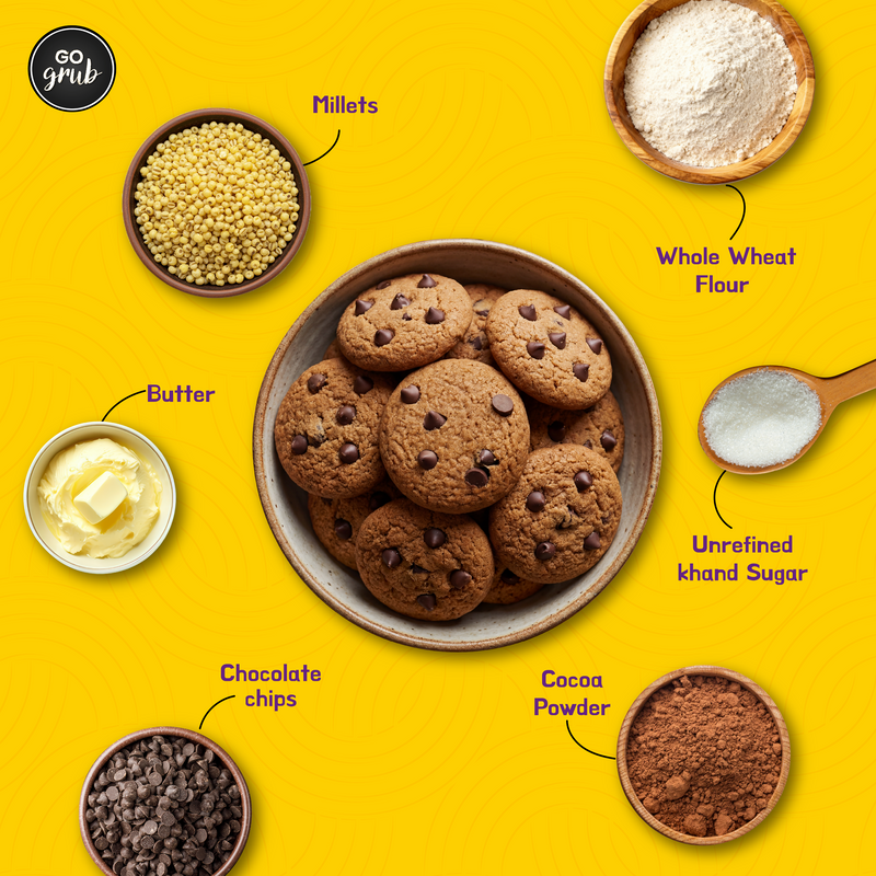 Cookie Duo - Millet Chocolate Chip + Whole Wheat Cumin | 4-Pack (9 oz / 256g)