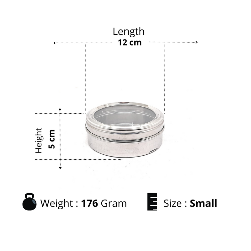 NYRA® Stainless Steel Sweet Box  – Storage Container