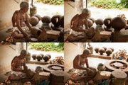 Clay Rice Pot with Strainer Plate â€“ Serving Plate