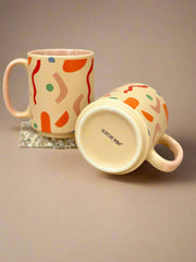 Nurture India Confetti Ceramic Stoneware Mug 14-oz
