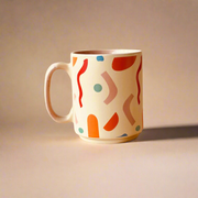 Nurture India Confetti Ceramic Stoneware Mug 14-oz