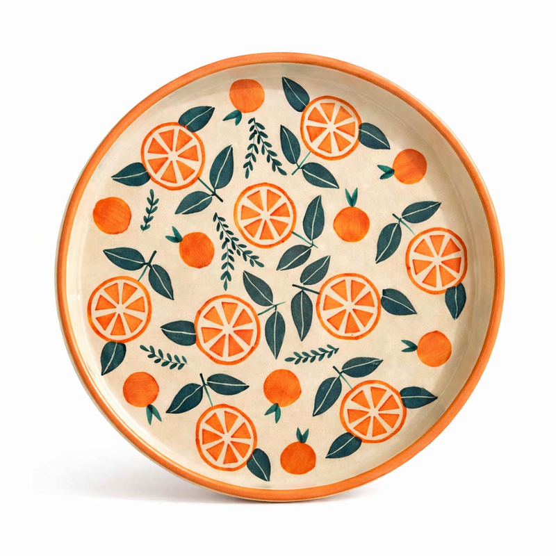 nurture-india-narangi-orange-ceramic-plates-8-inches