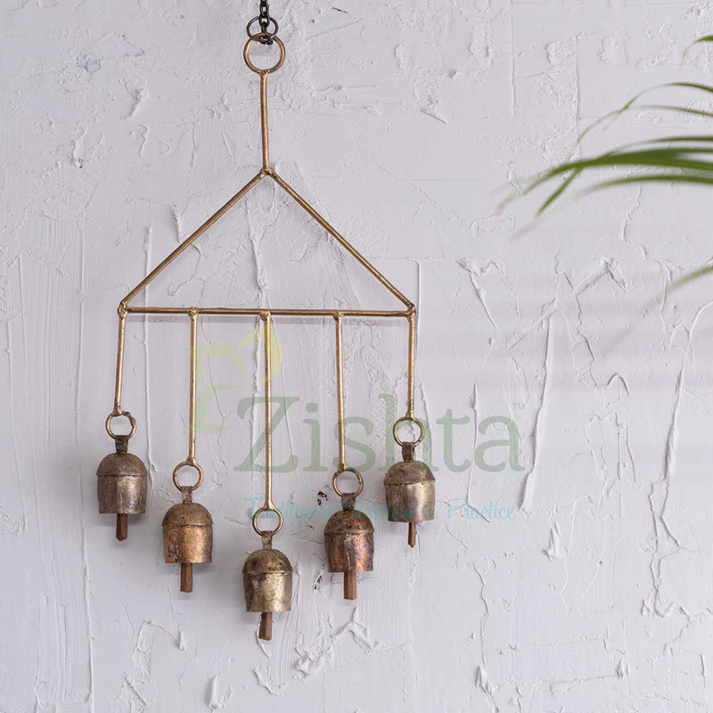 Copper Coated Iron Chimes - Danti 5 bell – Metal Wind Chimes