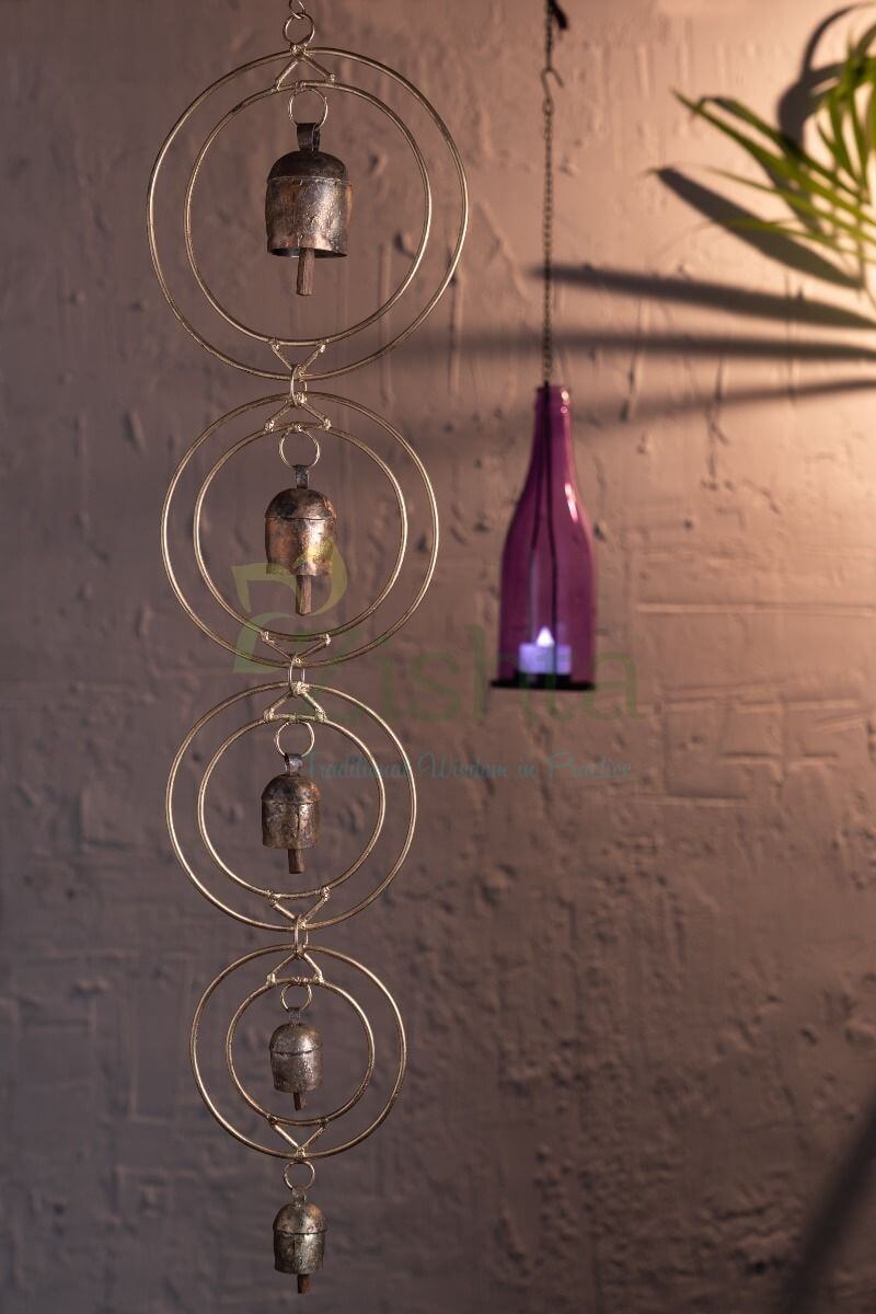Copper Coated Iron Chimes- Golring set – Metal Wind Chimes
