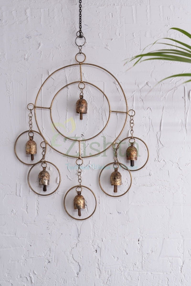 Copper Coated Iron Chimes- Round Jhumar 6 – Utensil