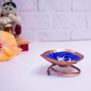 Copper Enamel Spring Diya – Oil Lamp