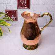 Copper Water Curved Jug: Traditional Design – Copper Water Jug