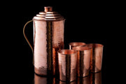 Copper Water Jug and Tumbler: Set of 1 copper jug and 4 copper glasses – Kitchen Tool