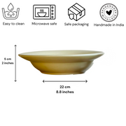 Nurture India Have It All Pasta Bowl Beige Basics