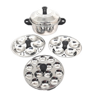 Stainless Steel Idli Cooker - 5 Plates – Idli Steamer