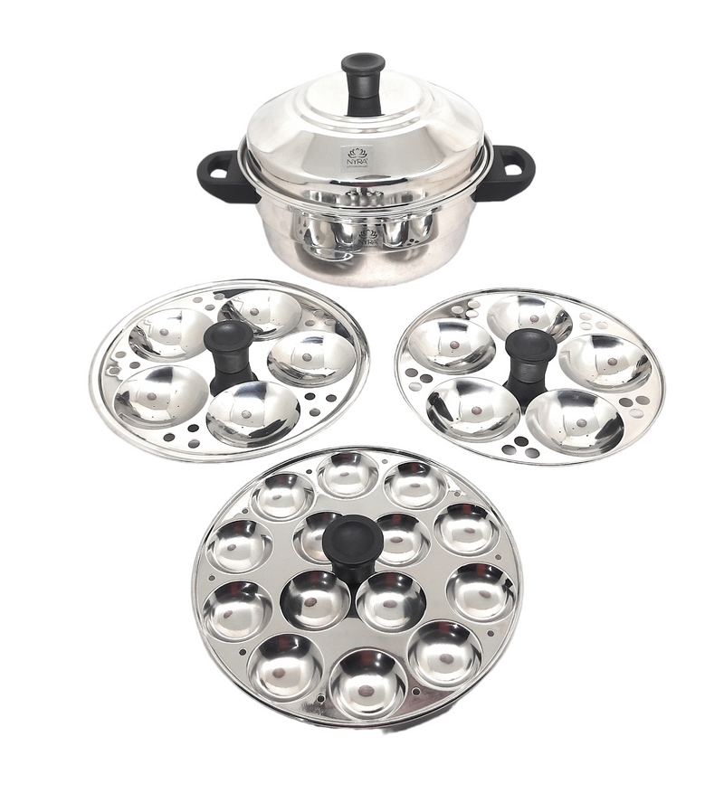 Stainless Steel Idli Cooker - 5 Plates – Idli Steamer