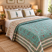aenak-gulab-jaal-handblock-printed-reversible-quilted-bedcover-set