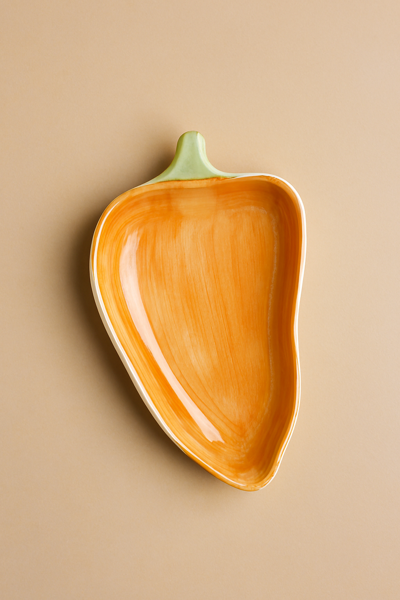 Nurture India Spicy Chilli Platters Orange 2-Piece Set