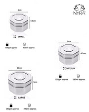 Stainless Steel Square Dibbi Set – Mini Storage Containers