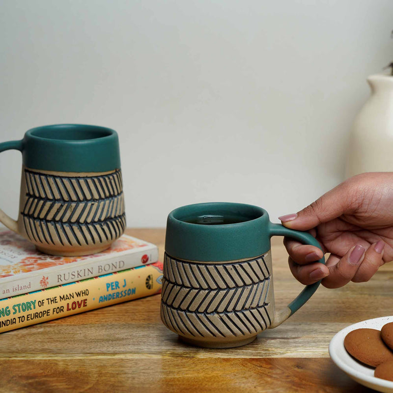 local-kala-earthy-matte-chevron-mug