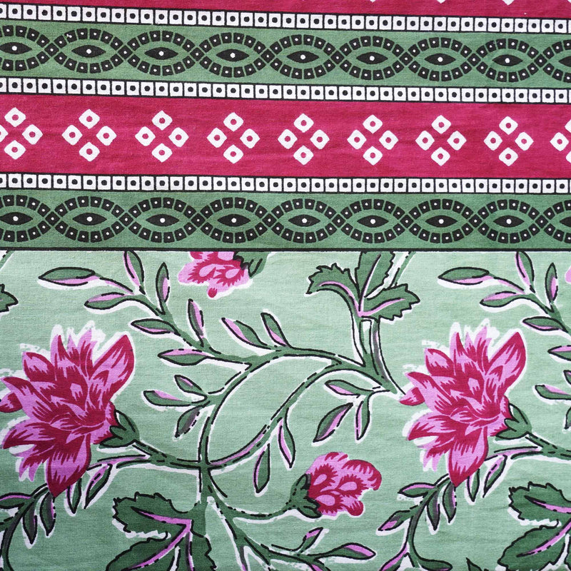 local-kala-baagh-green-a-king-size-double-bed-bedsheet-fitted-bedsheet