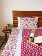 local-kala-basant-red-a-king-size-double-bed-bedsheet-fitted-bedsheet