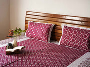 local-kala-basant-red-a-king-size-double-bed-bedsheet-fitted-bedsheet